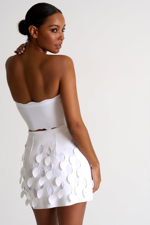 Shan Billy Scalloped Bandeau Top